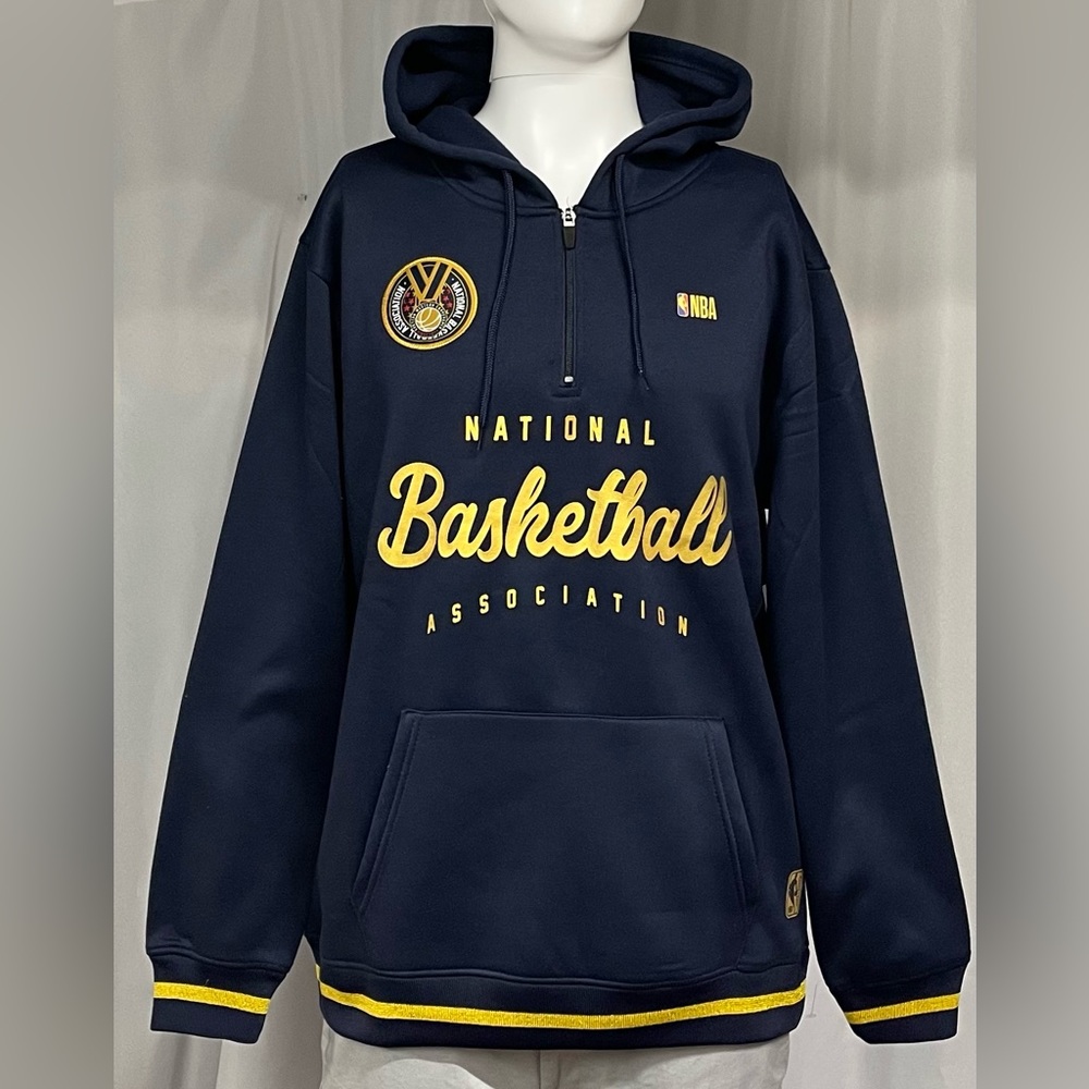 New Large NBA National Basketball Association Aviator Navy Blue Pullover Hoodie - Picture 1 of 7